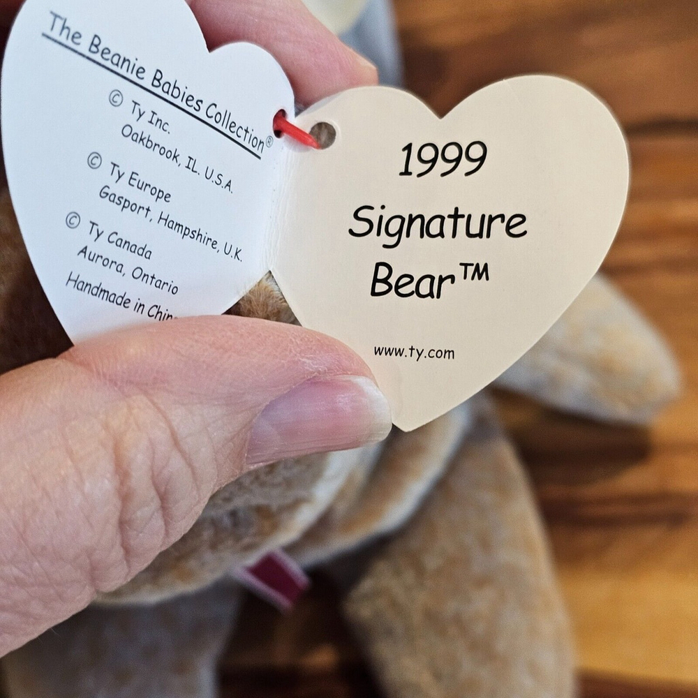 1999 Signature The Bear TY beanie baby Vintage - Picture 4 of 9